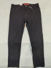 Ring of Fire Jeans Men's 33x30 Edge Slim Fit Straight Leg Denim Black Paradise