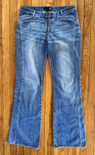 Vtg JUST CAVALLI Ittierre Jeans Flare Sz 31 Inseam 36 Front Zip Mid Rise ITALY 8