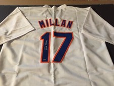 Felix Millan Autographed Signed Custom Mets Jersey - OK Hologram