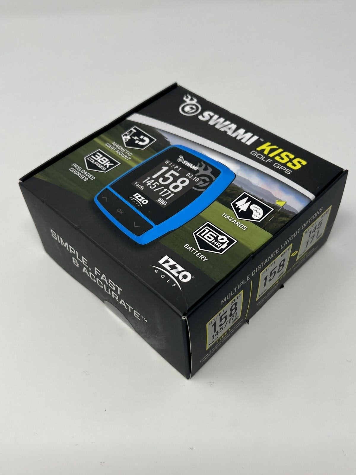 Izzo Golf Swami Kiss Golf GPS Rangefinder A44192 Blue NEW! 689769441929