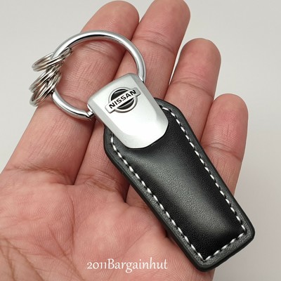 Nissan leather cars key ring box navara qashqai x trail micra gtr skyline 350z