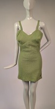 LG SIZE VINTAGE 1940  S GREEN SWIM SUIT BATHING SUIT BY JANTZEN