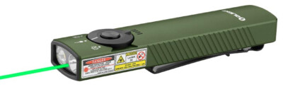 Olight Arkfeld Pro OD Green CW Flat Flashlight, LED Light, UV/Laser, 1300L