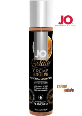 JO System Gelato Flavored Lube CREME BRULEE Personal Lubricant Lotion 1oz