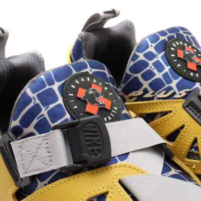 Size 9.5 Nike Air Huarache 20Y24 Patta Saffron Quartz Cool Grey Mens FJ4201-300 Nike x PATTA Air Huarache 20Y24 Saffron Quartz Grey FJ4201  main image 4