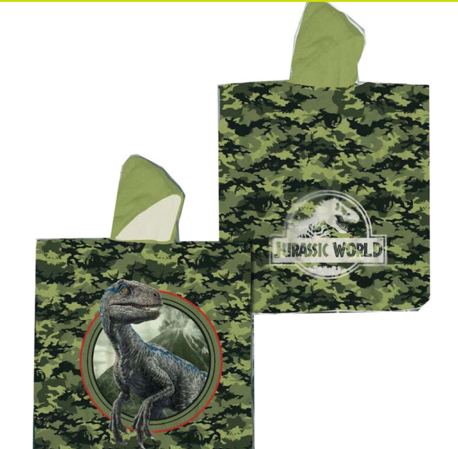 Universal Studios Jurassic World Microfibre Poncho Towel