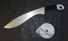 Training Kukri Aluminum PRACTICE SWORD Gurkha Metal Instructional DVD Trainer