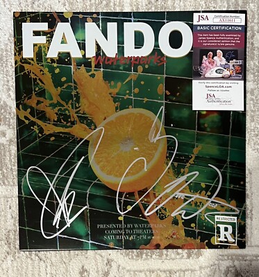 WATERPARKS SIGNED FANDOM VINYL LP - JSA COA GEOFF, AWSTEN, OTTO