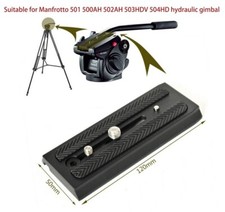 501-L120A Schnellwechselplatte 120mm 501PL für Manfrotto 501 500AH 502AH 503HDV