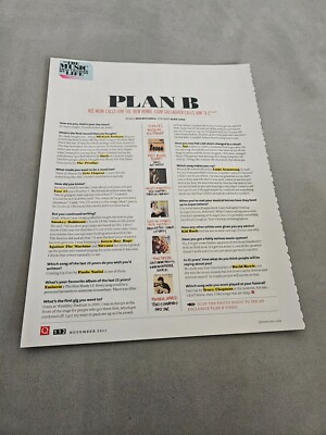 TPEEP205 MAGAZINARTIKEL & BILD 11X8'' PLAN B 
