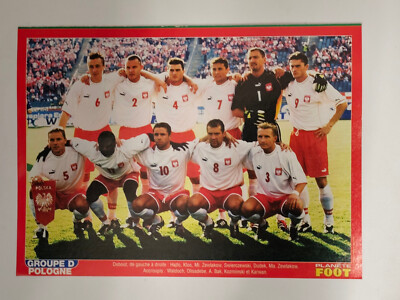 Magazin Planet Foot Poster World Cup 2002 Mannschaft Polen Südkorea Fußball