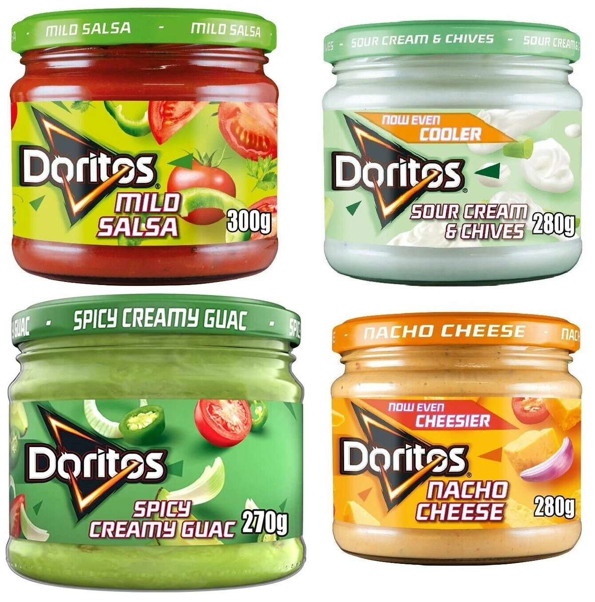 300g Doritos Dip Mild Salsa Sour Cream Nacho Cheese eBay