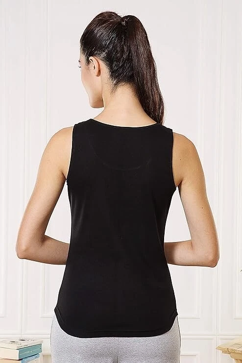 Van Heusen Women Slim Fit Tank Top - Black - Image 3 of 4