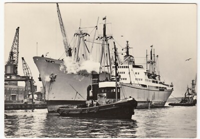 Schifffahrt; polnisches Handelsschiff MS ''Emilia Plater'' RP PPC, unbenutzt, um 1960