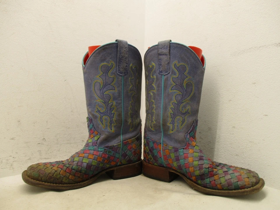 Botas de Vaquero MACIE BEAN Tuitti Fruitti Cuero Punta Cuadrada Juvenil Talla 3 Estilo 9087 Foto 4 de 4