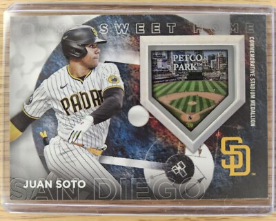 Juan Soto Home Sweet Home Stadium Medallion 2024 Topps Series 1 Yankees /299