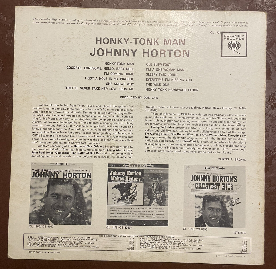 【中古】 Johnny Horton / Legend Amazon.com: The Johnny Horton Legend: CDs & Vinyl