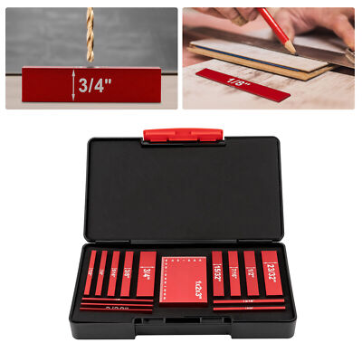 Setup Blocks Woodworking Tools - 15-Piece Gauge Block Set with Precise