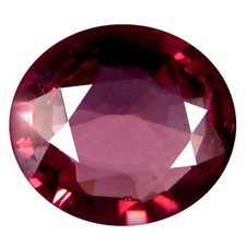 1.12 ct AAA Charming Oval Shape 7 x 6 mm Pinkish Red Rhodolite Garnet