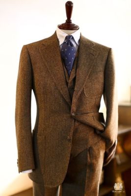 HEUGN ユーゲン MIX TWEED BROWN COAT031 HEUGN (ユーゲン)/ 