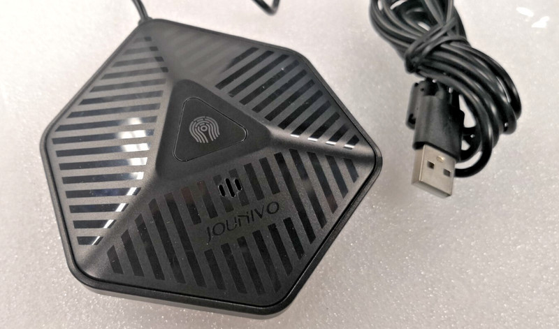 Conference USB Microphone 360° Omnidirectional Computer Mic with Mute B. JOUNIVO