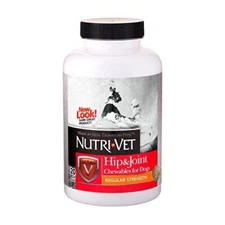 Nutri-Vet Hip & Joint Chewable Dog Supplements | Formulated with Glucosamine &