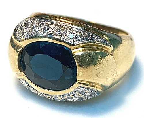Bague En Or 18 Carats Avec Diamants - Taille 52, 2.11g, 0.11 Carat De Diamants, Occasion