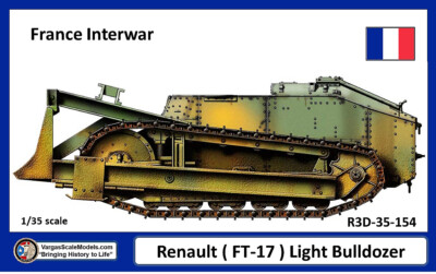 1/35 Renault FT-17 BULLDOZER  Tamiya, Meng, Resicast, Takom, CSM, SS Models