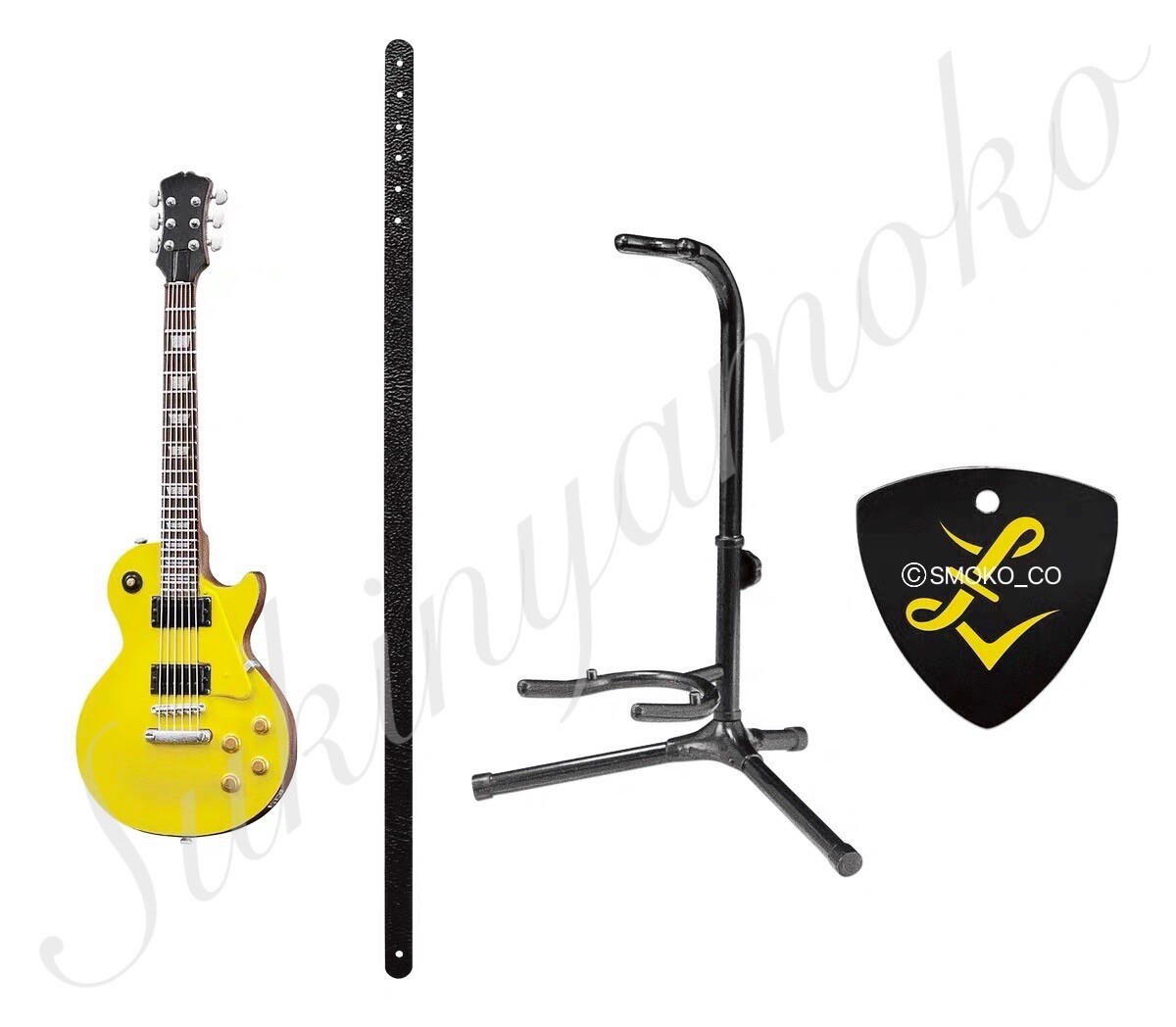 2017 RARE F-Toys 1/12 Scale Mode Novelty Guitar ROCK MONO