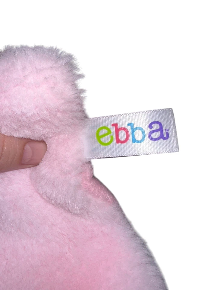 Aurora World EBBA Baby Girl Lovey Pelúcia Rosa Urso Segurança Macia - Imagem 4 de 4