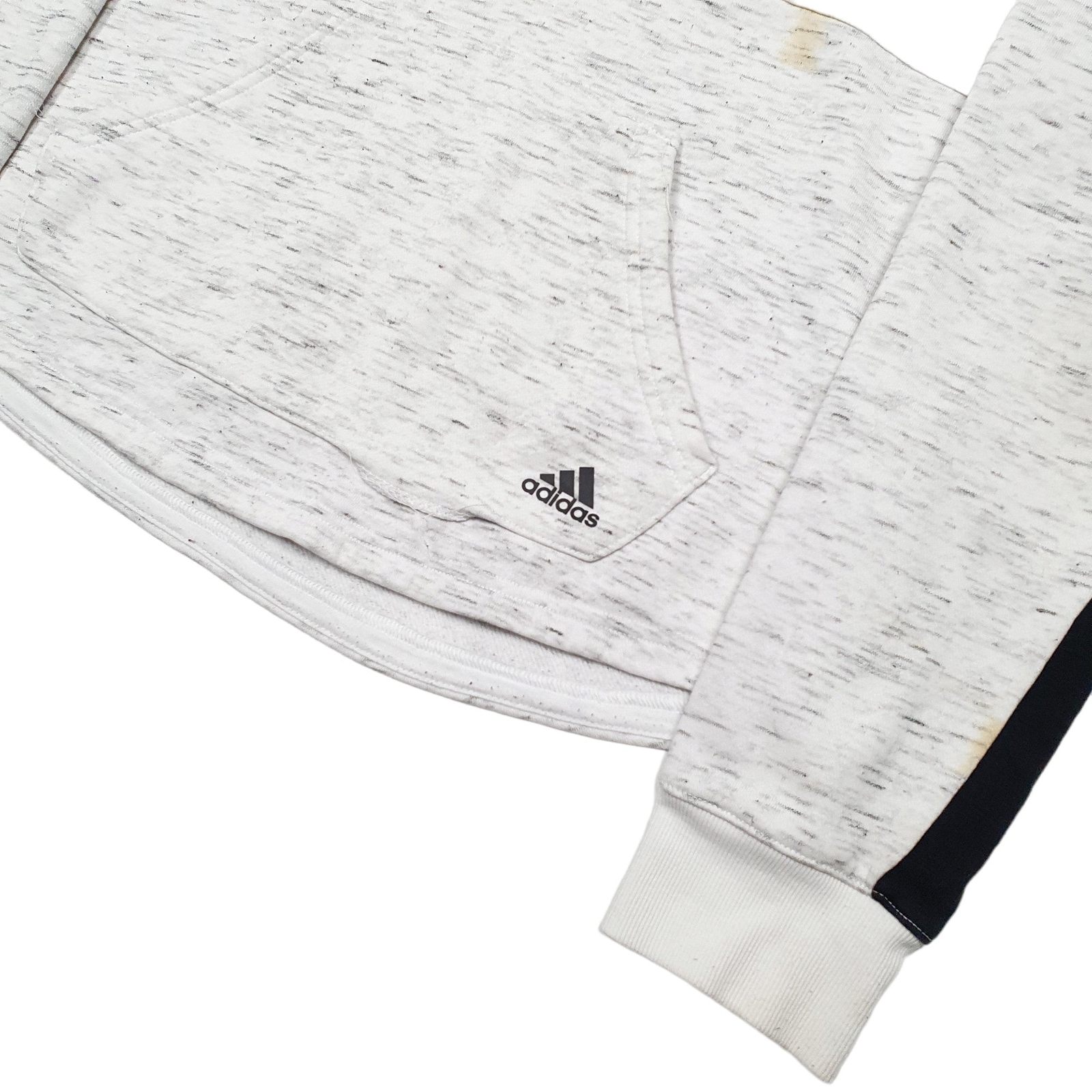 ADIDAS Hoodie Spellout Jumper Sweatshirt Mens S image 3