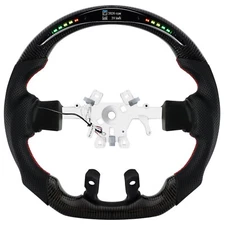 LOSCHEN Carbon Fiber LED Steering Wheel For Dodge RAM 1500 2012-2017