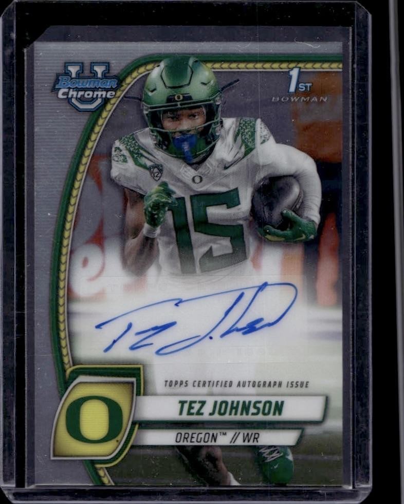 2024 Bowman University Chrome #PA-TJO Tez Johnson Prospect Autographs