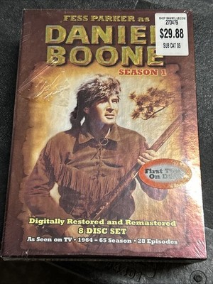 DANIEL BOONE 1964-65 Season 1 (2006 8-Disc DVD Set) Fess Parker TV Series SEALED