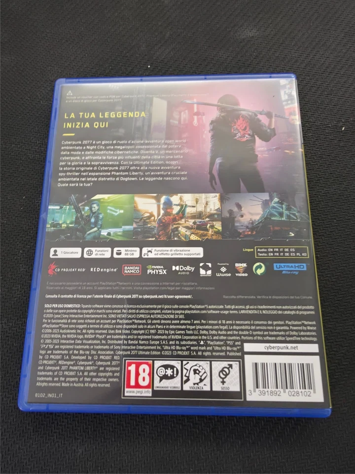 Cyberpunk 2077: Ultimate Edition (Sony PlayStation 5, 2023), foto 2 di 4