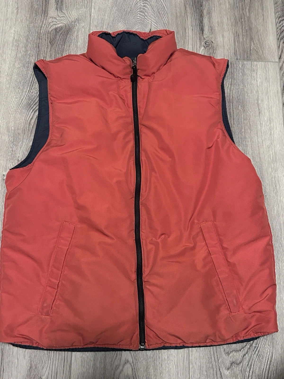 Eddie Bauer Goose Down Zip Puffer Vest Blue/Red Mens Size Medium Reversible
Opens in a new window or