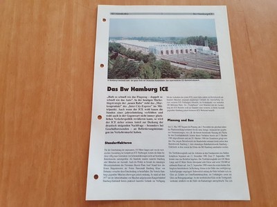 Deutsche Bahnbetriebswerke - BD Hamburg - Bw Hamburg-ICE / 10 Seiten