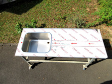 ALLPAX Edelstahl Spüle für Profi Küche 1800 X 690 mm aus VA 4016 Edelstahl Neu