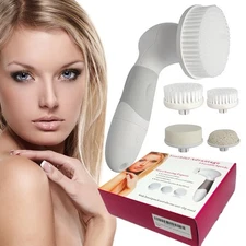 Electric Face Cleansing Brush Facial Skin Scrubber Exfoliating Cleanser 8 speed