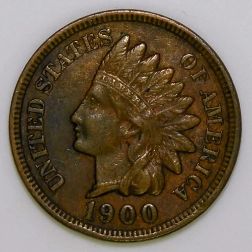 1900 Indian Head Cent US 1c Penny XF k319