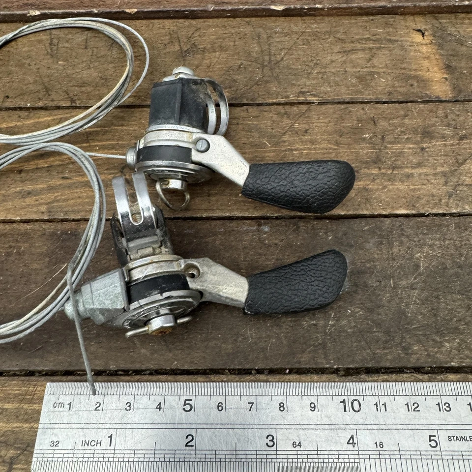 Vintage Shimano SL-AT50 Thumb Shifters Pair UniShift 80s MTB Bike 175g - Image 2 of 4