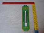 VINTAGE JOHN DEERE TRACTOR DEALER PORCELAIN METAL GASOLINE OIL THERMOMETER SIGN