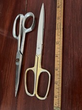 Vintage Italian Forged Seamstress Tailor Shears Sewing Scissors 8&rdquo; Heavy Duty