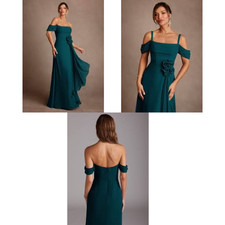 New Sz 12 Azazie Amherst Pine Formal Dress Mother of Bride Bridesmaid~ NWT