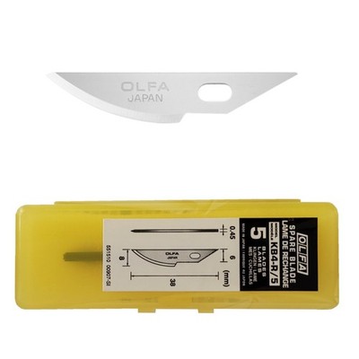 Olfa Ersatzklingen KB4-R 5er Pack - 6 mm Schaft
