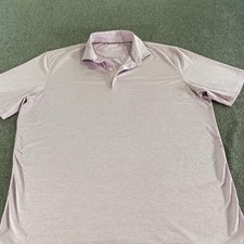 Johnnie O Polo Shirt Mens XL Performance Stretch Golf Lightweight Striped