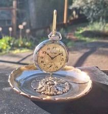 Heavy Solid Brass Antique Pocket Watch or Jewelry Stand - Lesavoy Made in France