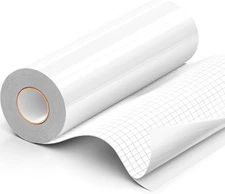 White Permanent Vinyl Roll, 12" x 40 FT, Compatible with Cricut, Silhouette C...