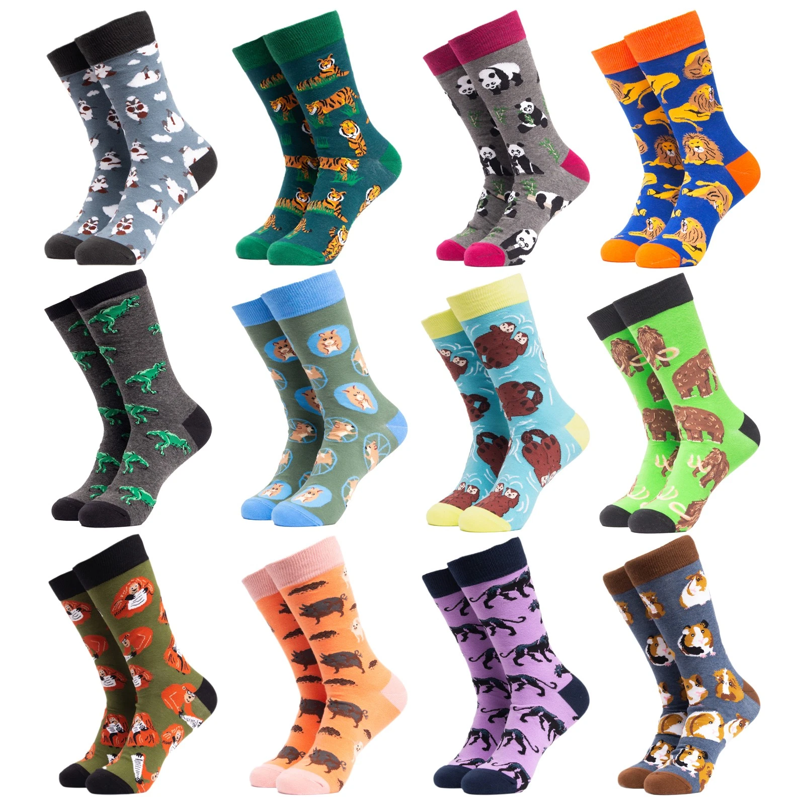 Mens Animals Socks by Soctopus , Cotton Novelty Gift Socks