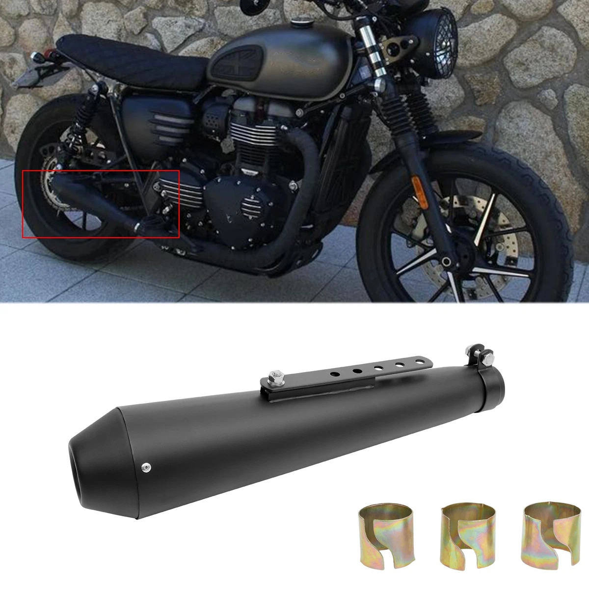 Motorcycle Silencers, Mufflers & Baffles for Triumph Street Twin